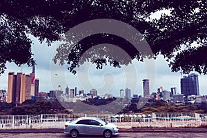 Uhuru Park is a 12.9 hectare recreational park adjacent to the central business district of Nairobi, Kenya.