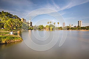 Uhuru Park And Nairobi Skyline, Kenya