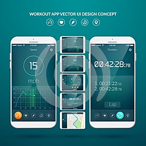 UI Design Concept vector design illustration