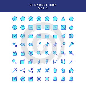 Ui gadget icon set vol 1