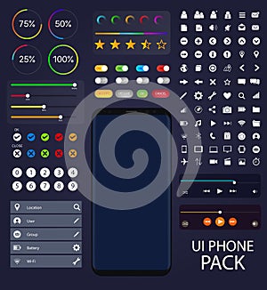 UI Moblie Phone Collection | User Interface Pack Vector Elements