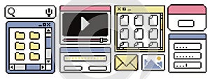 UI pixel frame collection