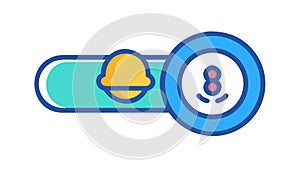 UI Slider with Value Indicator Icon, vector design Generative AI