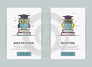 UI template or web banners for education theme.