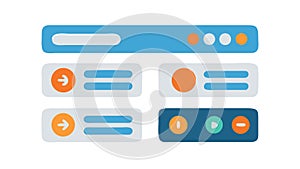 UI UX Design Interface Icon for Web Development, vector design Generative AI