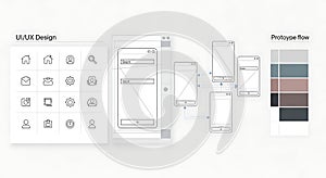 UI UX Design Prototype Flow