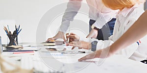 Team of ux ui designer at work