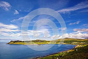 Uig harbour and village, Isle of Skye, Scotland