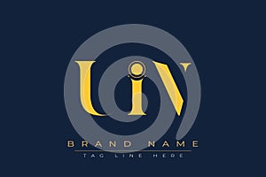 UIN abstract letter logo design