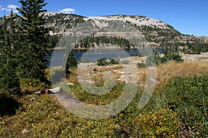 Uinta mountains and lake