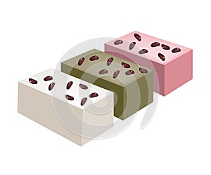 Uiro Mochi or Traditional Japanese Steamed Cake