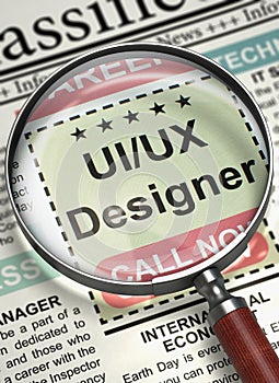 Uiux Designer Join Our Team. 3D. photo