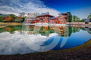 Uji, Kyoto, Japan - famous Byodo-in Buddhist temple.