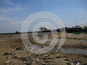 UJUNG GEBANG beach near PLENTONG beach  Sukra  Indramayu Regency which is nicknamed as Mango City  West Java  Indonesia