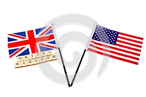 The Uk & American Flags