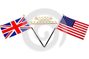 The Uk & American Flags