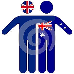 UK - Australia : friendship concept