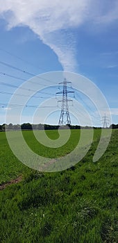 UK electricity national grid pylon.