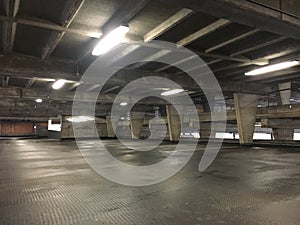 UK Empty Carpark Area