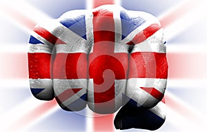 Uk flag fist