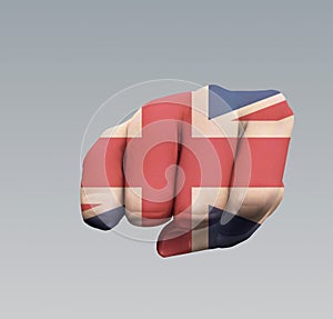 UK Flag Fist Punch