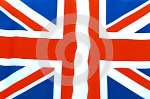 UK flag torn off