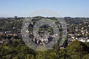 UK, Gloucestershire, Cotswolds, Nailsworth town view