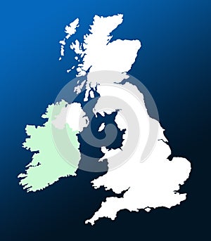 UK and Ireland map