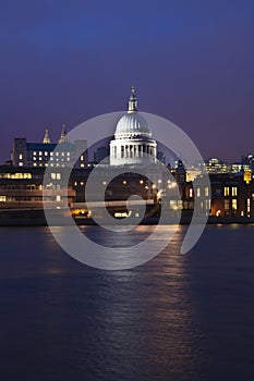 UK - London - St Pauls Cathedral at Night