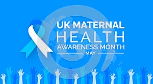 UK Maternal Health Awareness Month background or banner design template