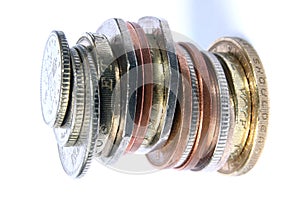 UK Mixed Coin stack photo