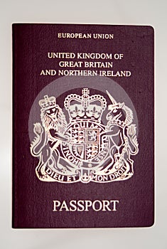 UK Passport in Red