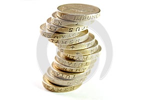 UK pound coins