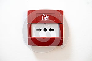 UK red Fire Alarm button