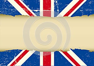 UK scratched flag