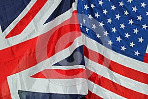 UK and US flags