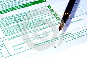 UK VAT Form photo