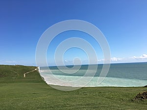 UK The village counrtyside ocean coast