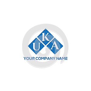 UKA letter logo design on WHITE background. UKA creative initials letter logo concept. UKA letter design.UKA letter logo design on