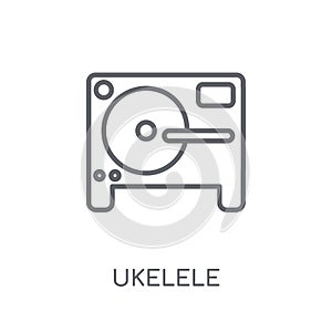 Ukelele linear icon. Modern outline Ukelele logo concept on whit