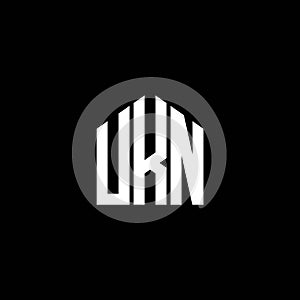UKN letter logo design on BLACK background. UKN creative initials letter logo concept. UKN letter design