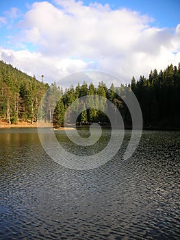 Ukraine. Carpathian mountains. Lake Synevyr.