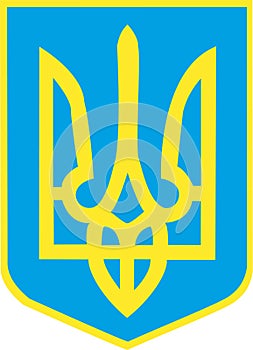 Ukraine coat of arms photo