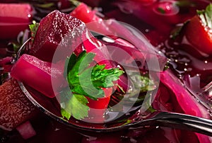 Ukraine cuisine, borsch photo