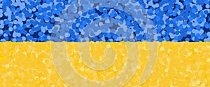 Ukraine flag horizontal background. Mug sublimation design with patriotic graphic. Peace for ukrainians.
