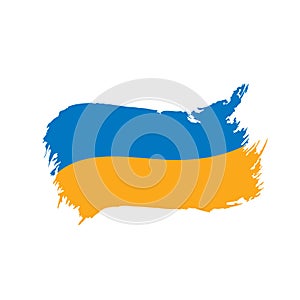 Ukraine flag, vector illustration