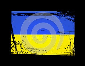 Ukraine flag vector illustration