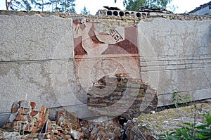 Ukraine gets rid of the consequences of communism. Ruins.