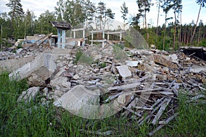 Ukraine gets rid of the consequences of communism. Ruins.