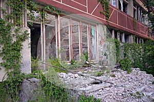 Ukraine gets rid of the consequences of communism. Ruins.